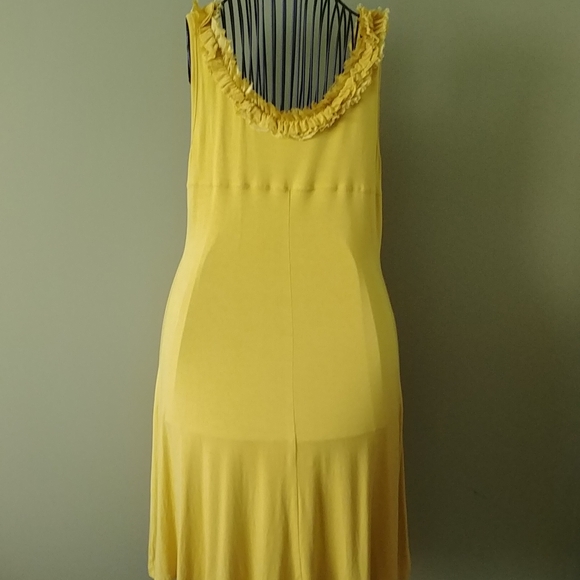 "CHELSEA & THEODORE" YELLOW SUMMER DRESS, SIZE M - Picture 6 of 9